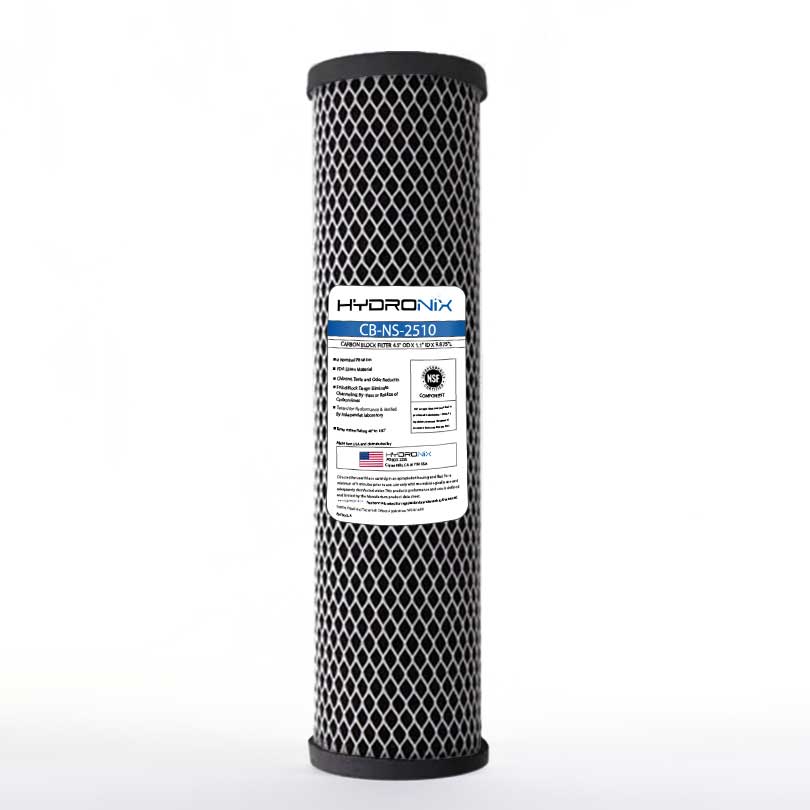 Cartucho de Carbón en Bloque Impregnado con Nano Plata Hydronix Serie CB-NS